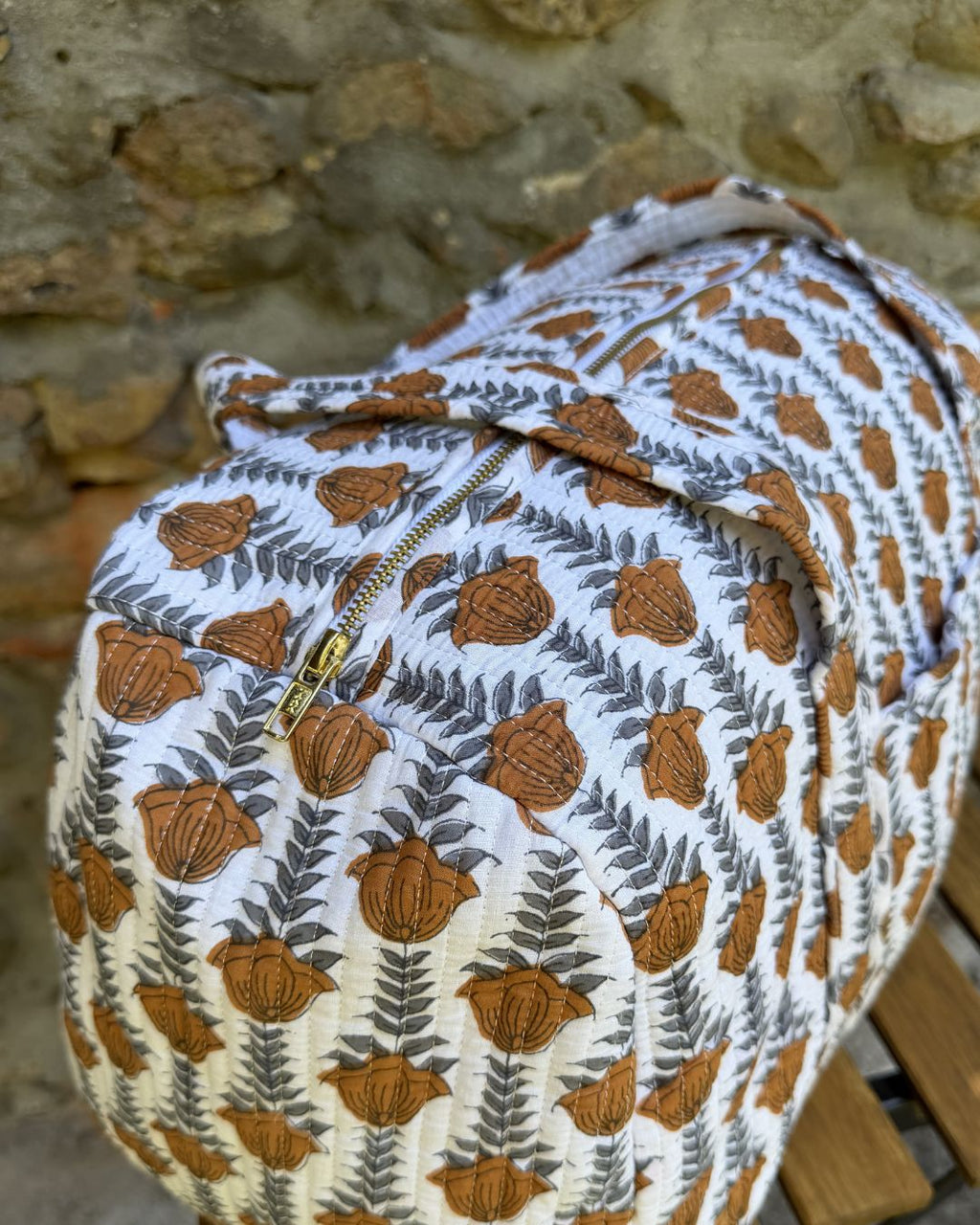 Sac de voyage matelassé - Bloom Marigold