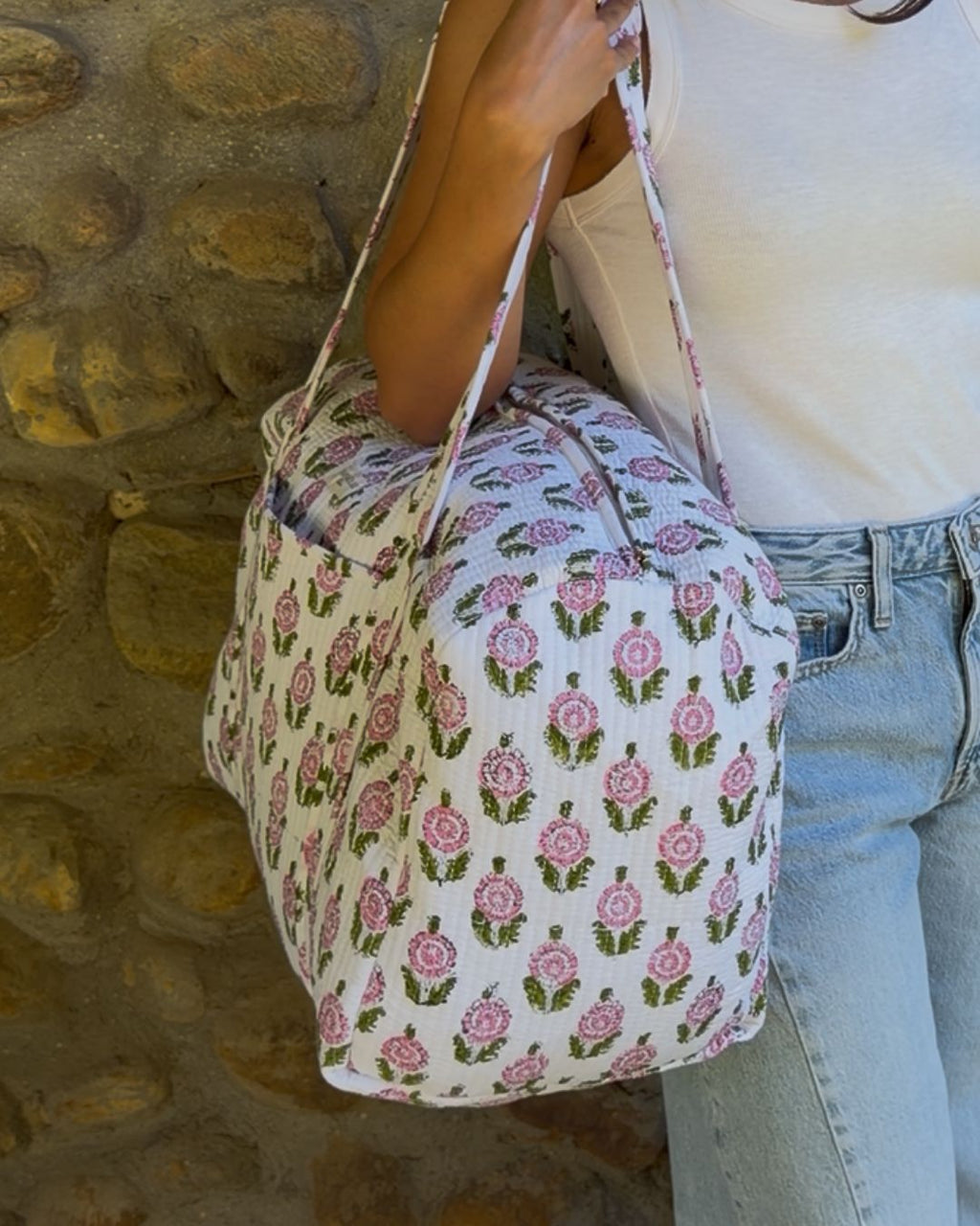 Sac de voyage matelassé - Bloom Belle de Mai