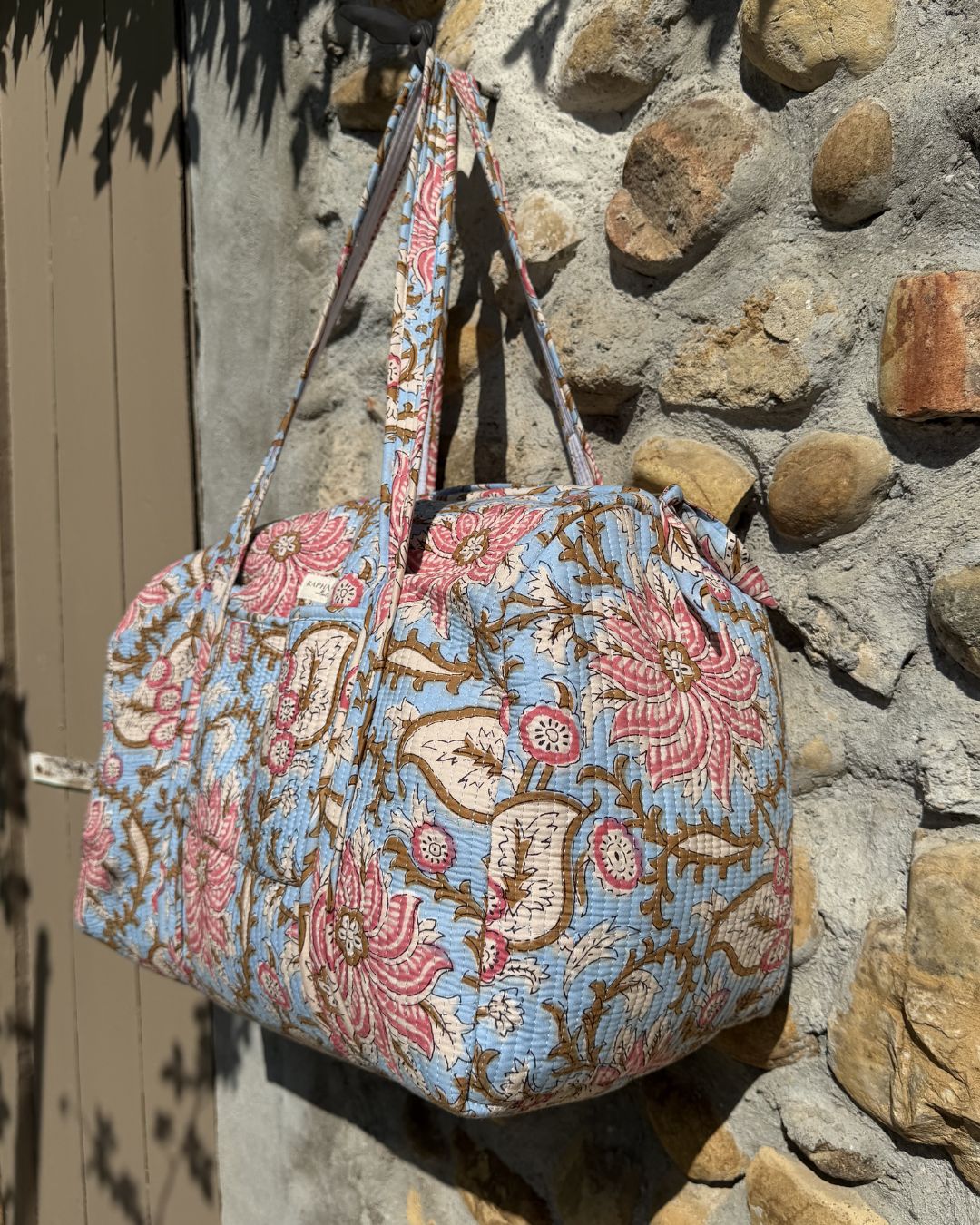 Sac de voyage matelassé - Bloom Capucine