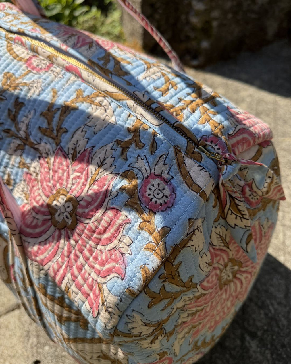 Sac de voyage matelassé - Bloom Capucine