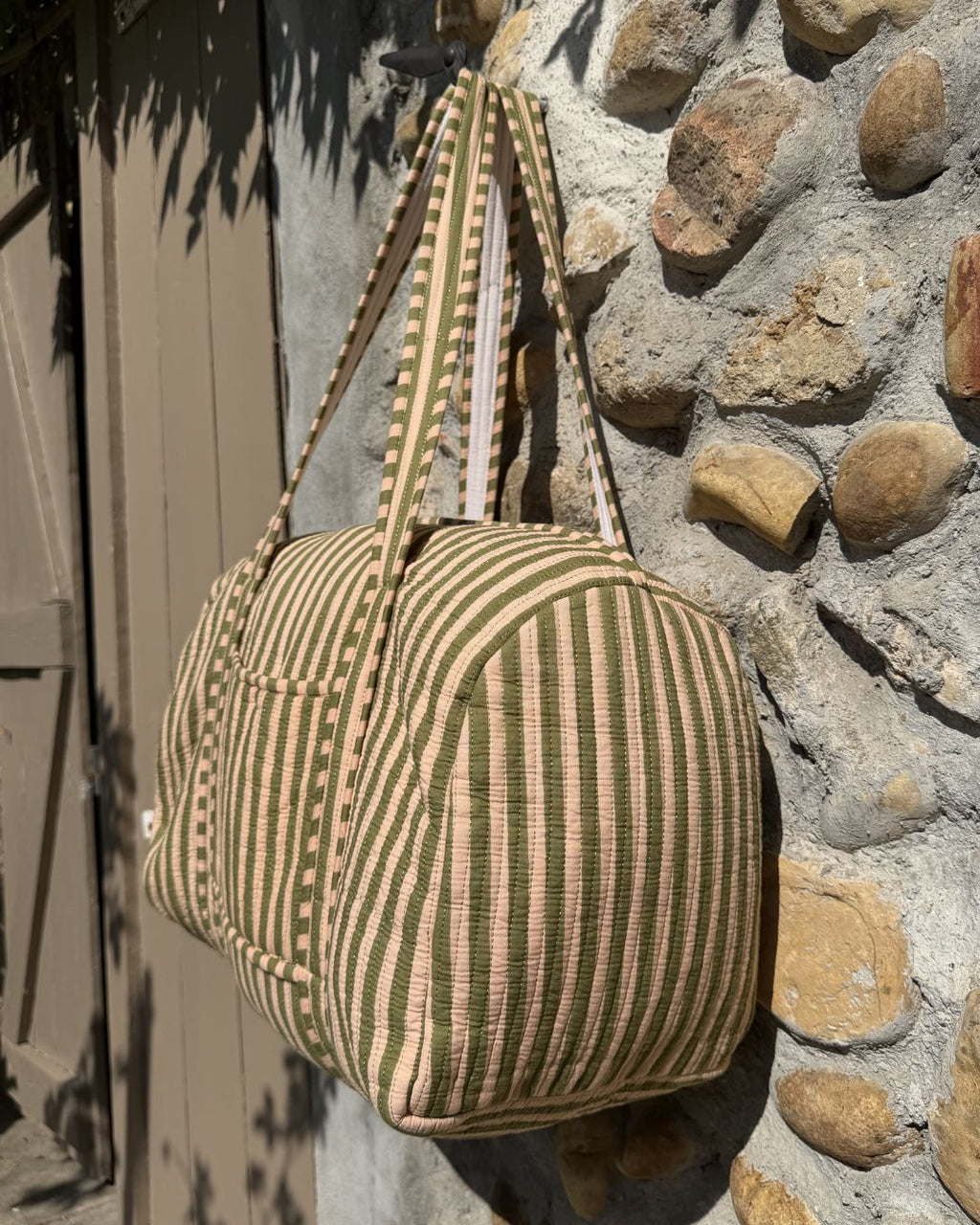 Sac de voyage matelassé - Riviera Pistache