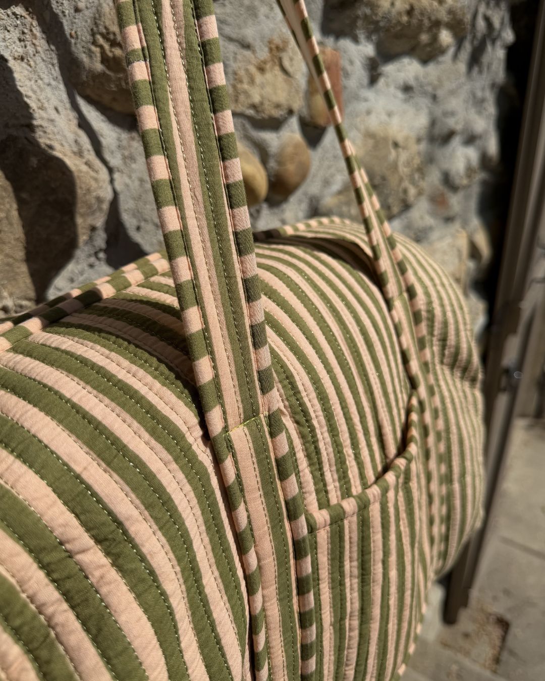 Sac de voyage matelassé - Riviera Pistache