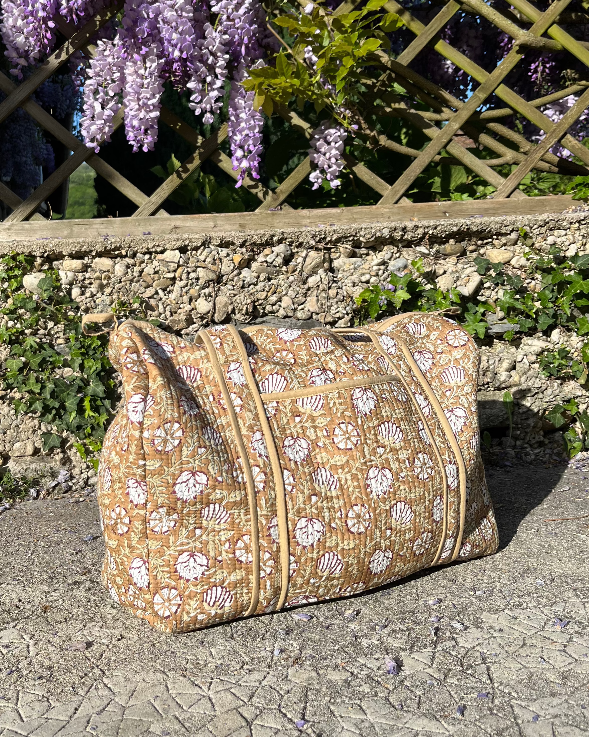 Sac week-end - Fleur Ocre