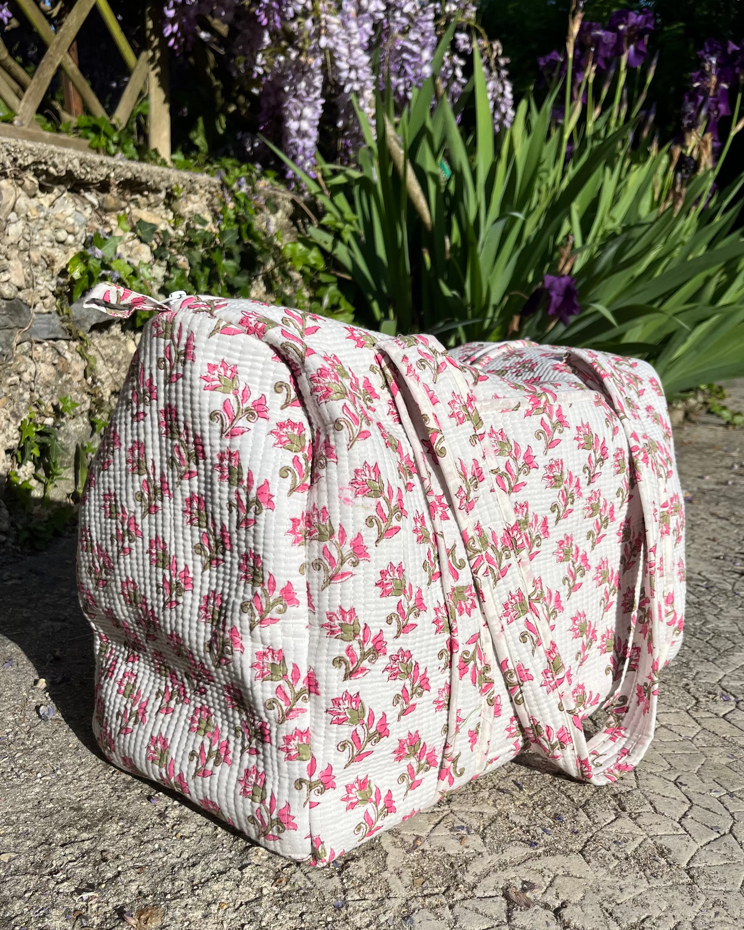 Sac week-end - Fleur Rose