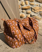 Sac week-end - Fleur Terracotta