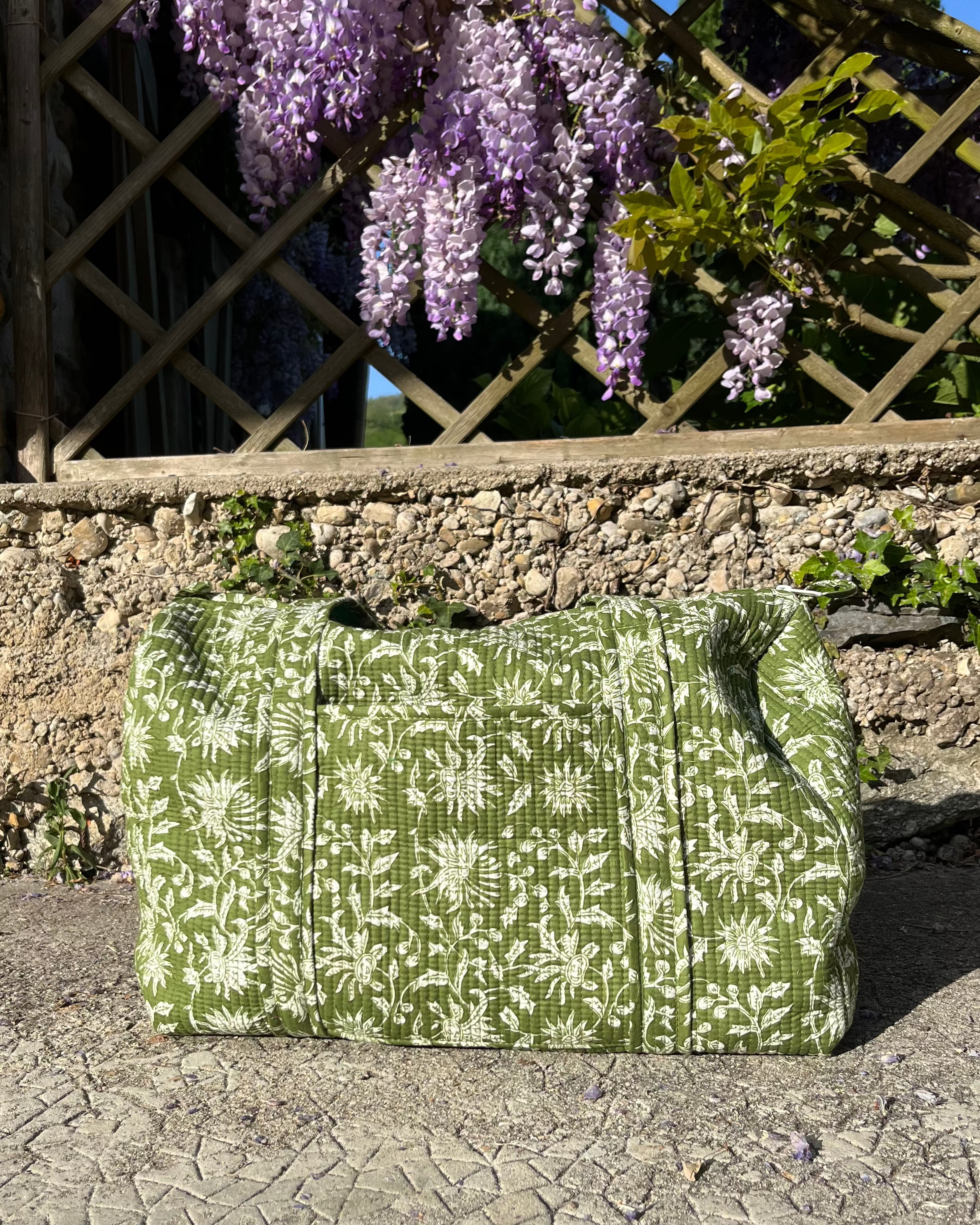 Sac week-end - Fleur Olive